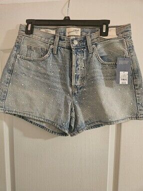 90s Baggy Shorts with Crystal Dots